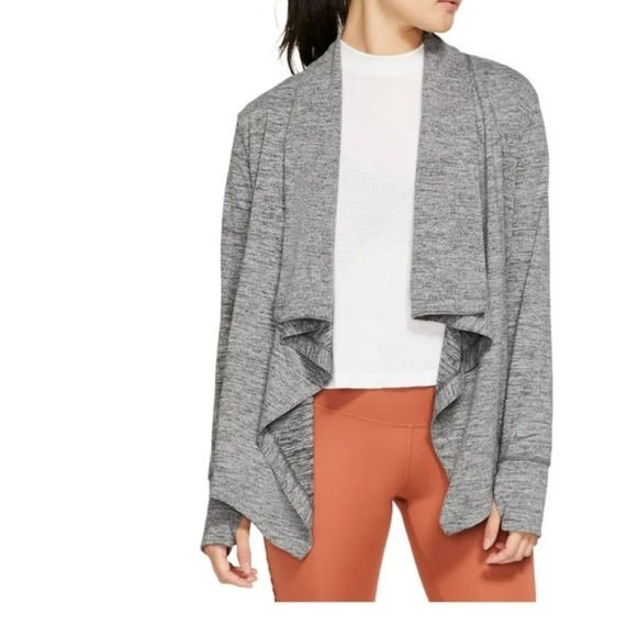 Nike | Sweaters | Nike Drifit Yoga Wrap Drape Cardigan | Poshmark